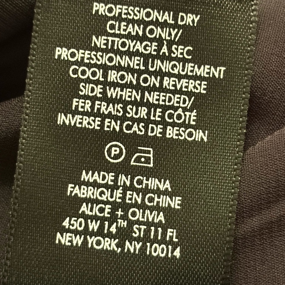 Alice & Olivia faux Leather Pleated Skirt size 6 - Picture 6 of 7
